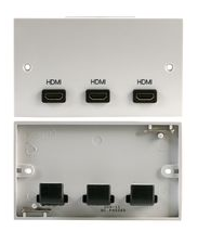 double gang X3 HDMI Wall Plate