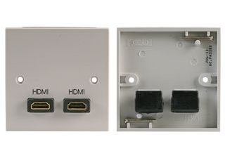 double HDMI Wall Plate