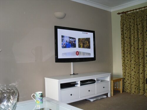 TV Wall Mounted with Cable Management