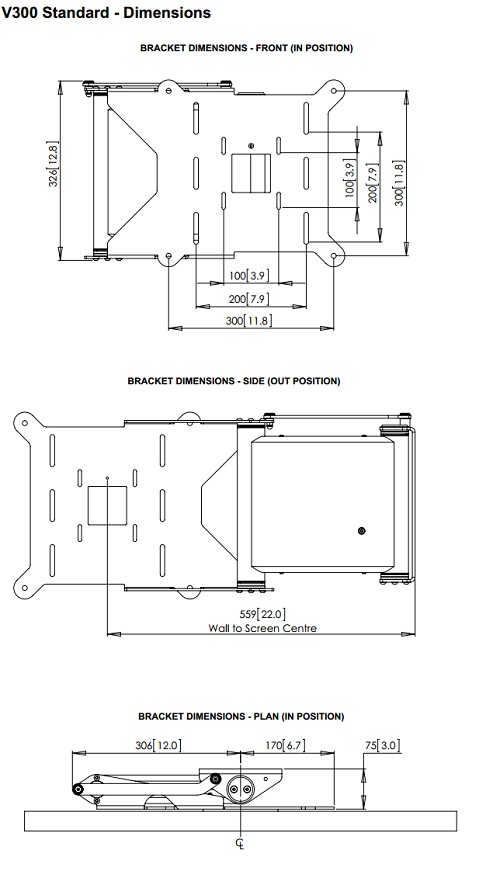 Future Automation FSE90 Electric TV Wall Mount