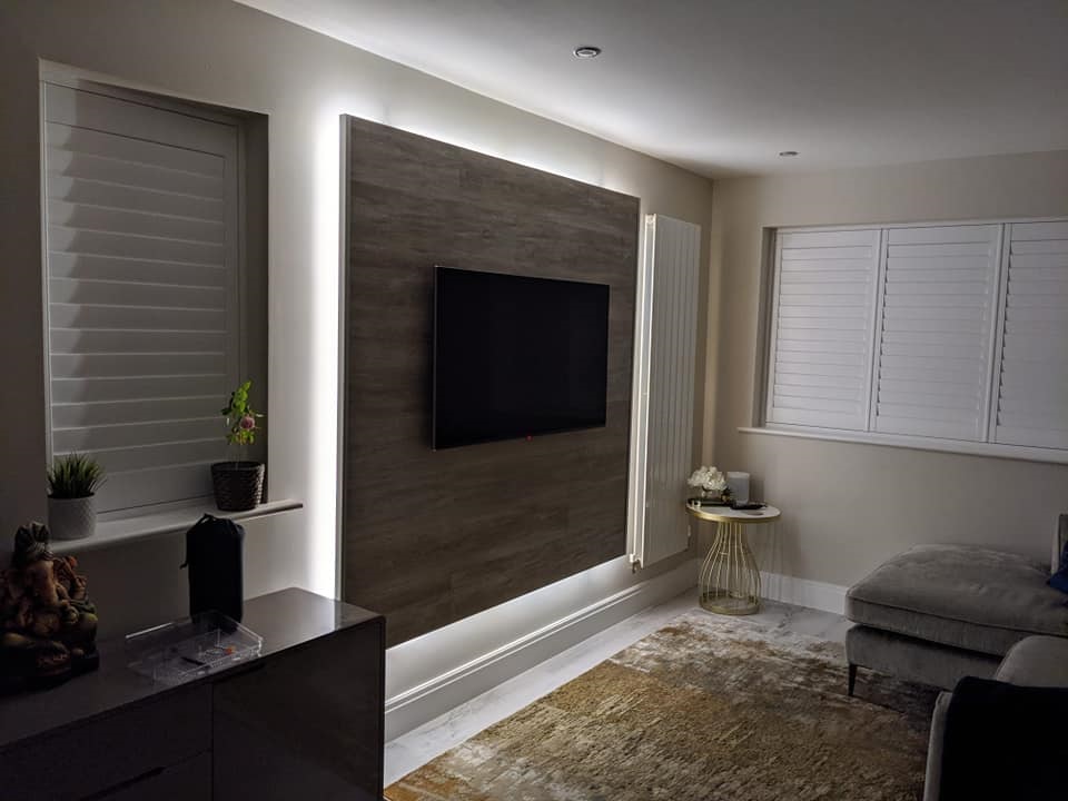 floating tv wall panel