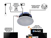 Bluetooth Bathroom Ceiling Speaker - All In One Solution