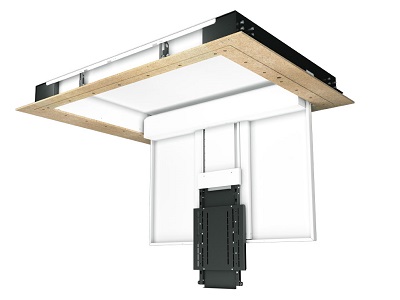 Future Automation Ceiling Hinge Tv Lift With Telescopic Drop