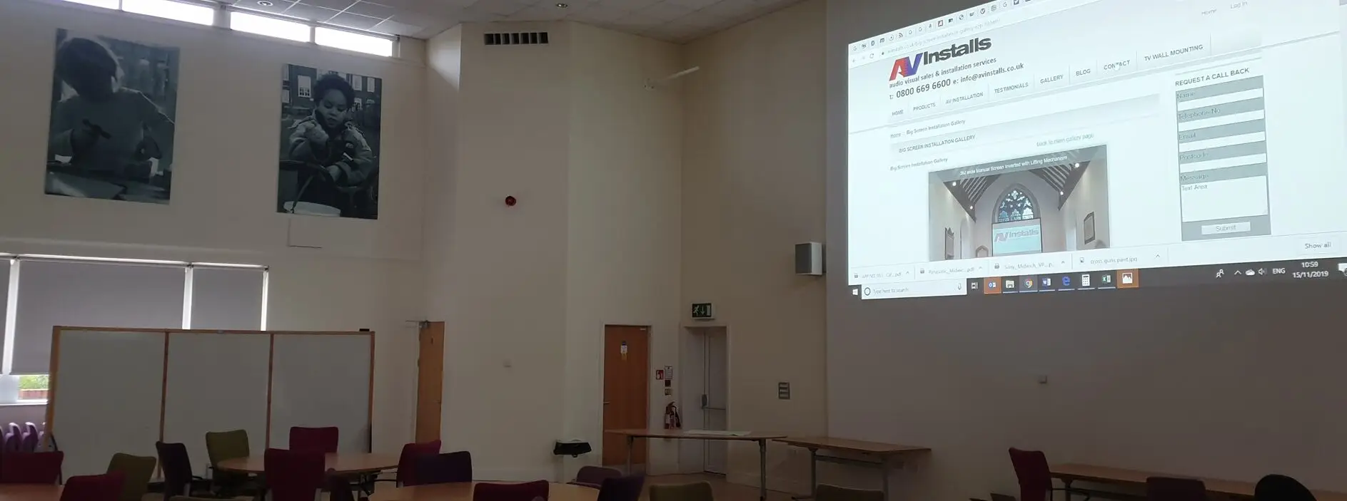 getting an audio visual installation