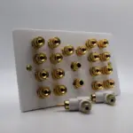 5.1.4 and 5.2.4 speaker wall plate with right angle rca adaptors