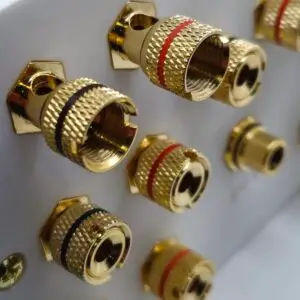 7.1 home cinema speaker connection plate