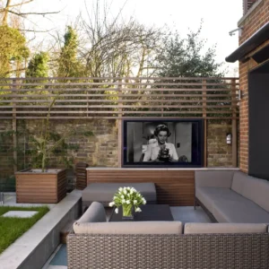 IP LSH TV lift used in a outdoor cabinet