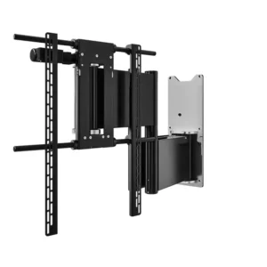 qa2 rotating tv bracket in full extension and rotation