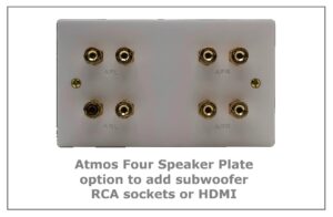 atmos four speaker wall plate 