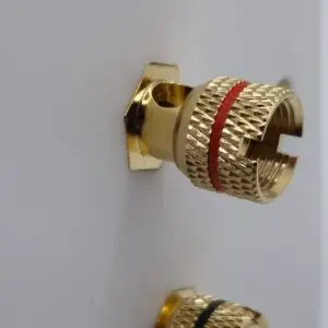 banana socket, binding posy speaker plate