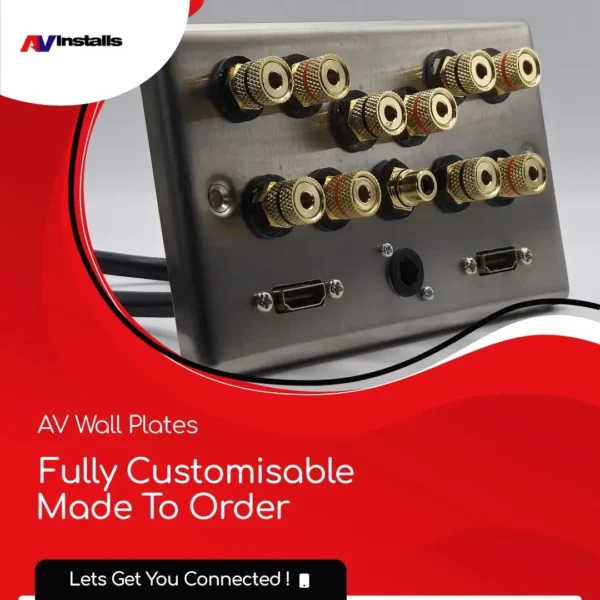 custom av wall plates