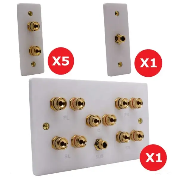 5.1 Speaker Plate Set (Architrave Plates)
