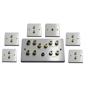 5.1 Speaker Wall Plate Set (SINGLE GANG)