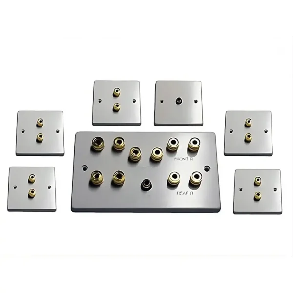 5.1 Speaker Wall Plate Set (SINGLE GANG) 5.1 Speaker Wall Plate Set (SINGLE GANG)