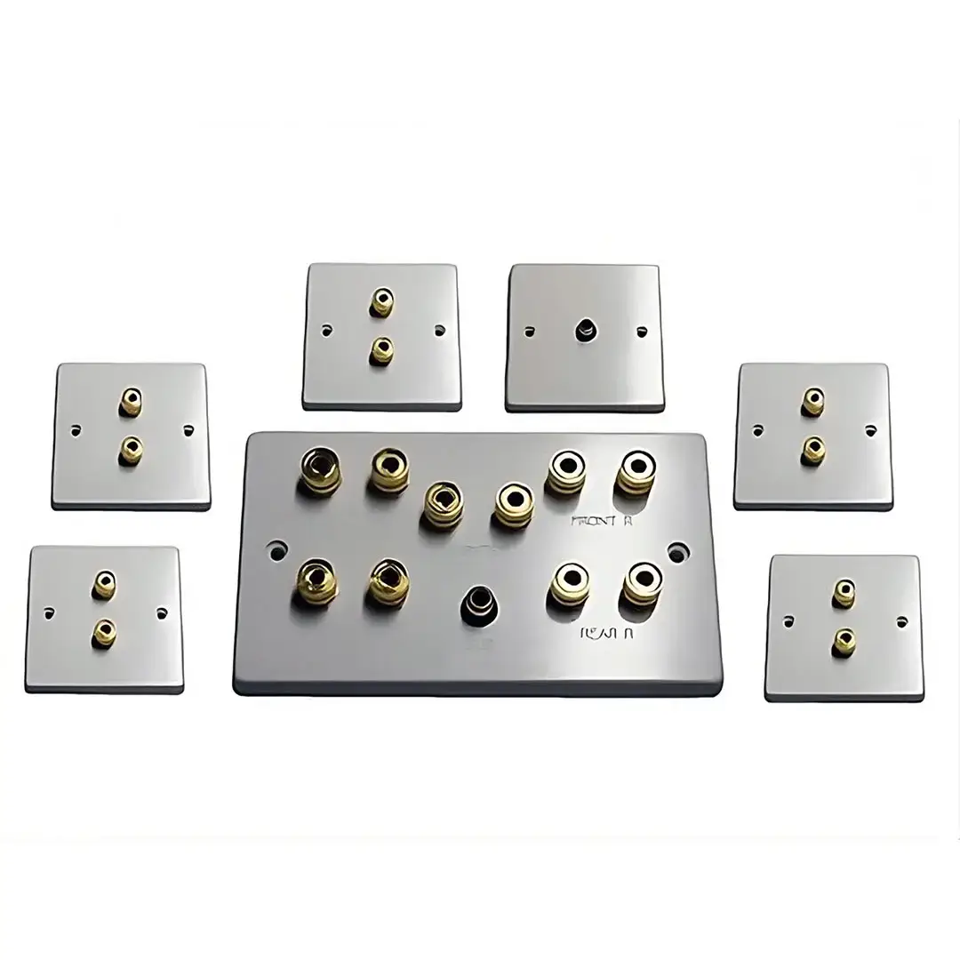 5.1 Speaker Wall Plate Set (SINGLE GANG)