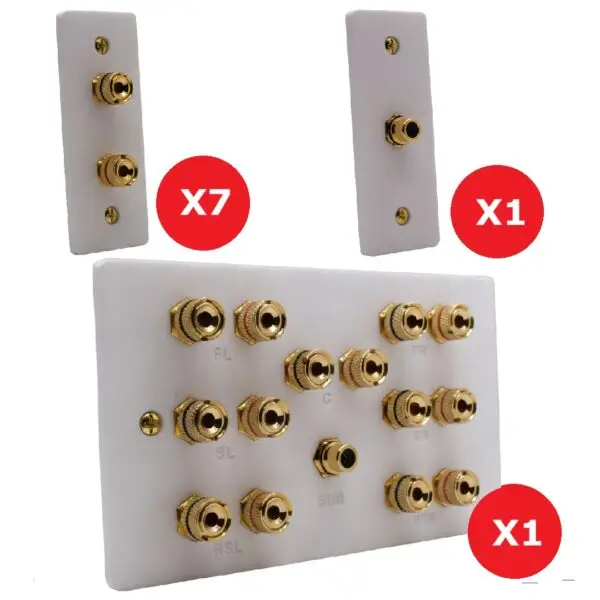 7.1 Speaker Plate Set (Architrave Plates)