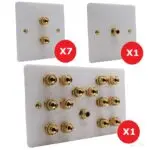 7.1 Wall Speaker Plate Set (SINGLE GANG)