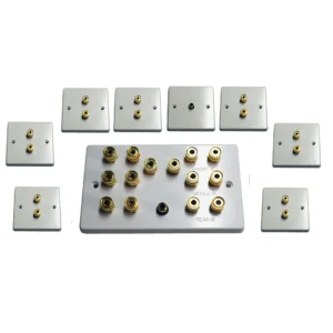 7.1 Wall Speaker Plate Set (SINGLE GANG)