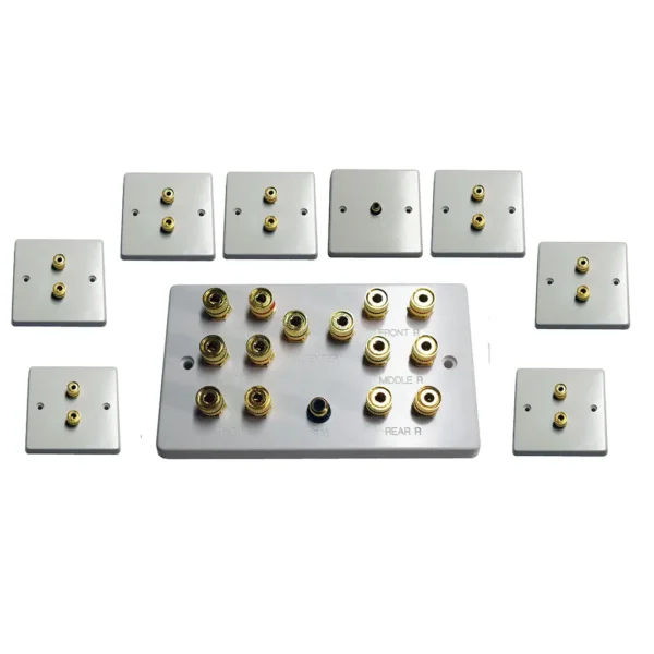 7.1 Wall Speaker Plate Set (SINGLE GANG) 7.1 Wall Speaker Plate Set (SINGLE GANG)