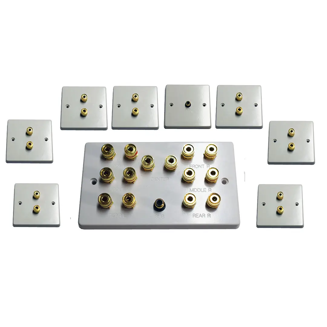 7.1 Wall Speaker Plate Set (SINGLE GANG)