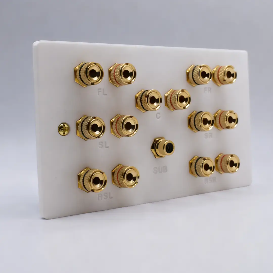 Dolby 7.1 / 7.2 Speaker Wall Plate