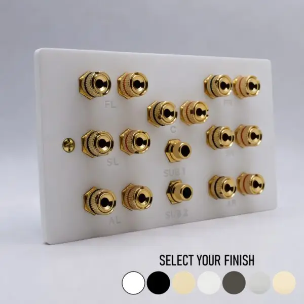 Double Gang Dolby Atmos 5.1.2 / 5.2.2 Speaker Plate Double Gang Dolby Atmos 5.1.2 / 5.2.2 Speaker Plate