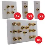 Dolby Atmos 5.1.2 Wall / Floor Speaker Plate Set