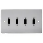 Double Gang Quad HDMI Wall Plate