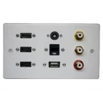 Multimedia Flat Screen TV Wall Plate 01