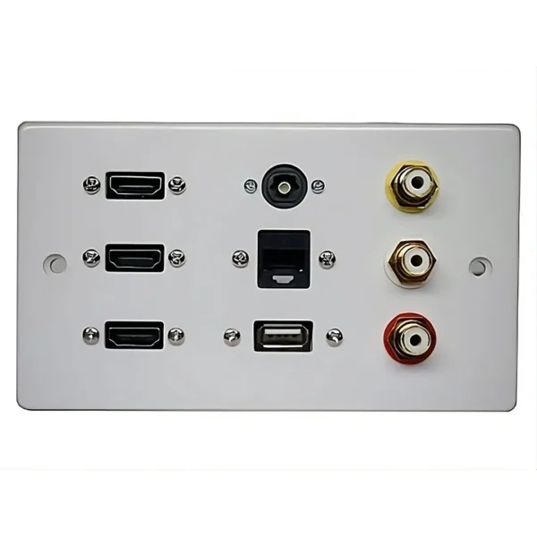 Multimedia Flat Screen TV Wall Plate 01