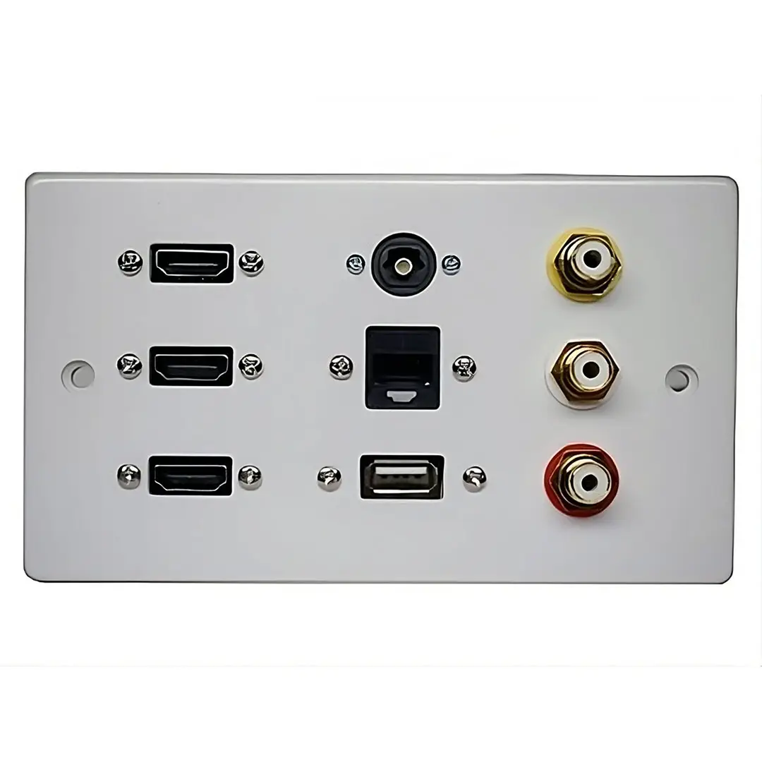 Multimedia Flat Screen TV Wall Plate 01