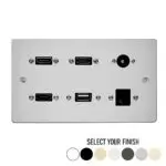 Multimedia Flat Screen TV Wall Plate 02