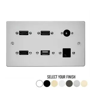 Multimedia Flat Screen TV Wall Plate 02 Multimedia Flat Screen TV Wall Plate 02