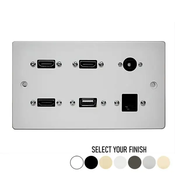Multimedia Flat Screen TV Wall Plate 02 Multimedia Flat Screen TV Wall Plate 02