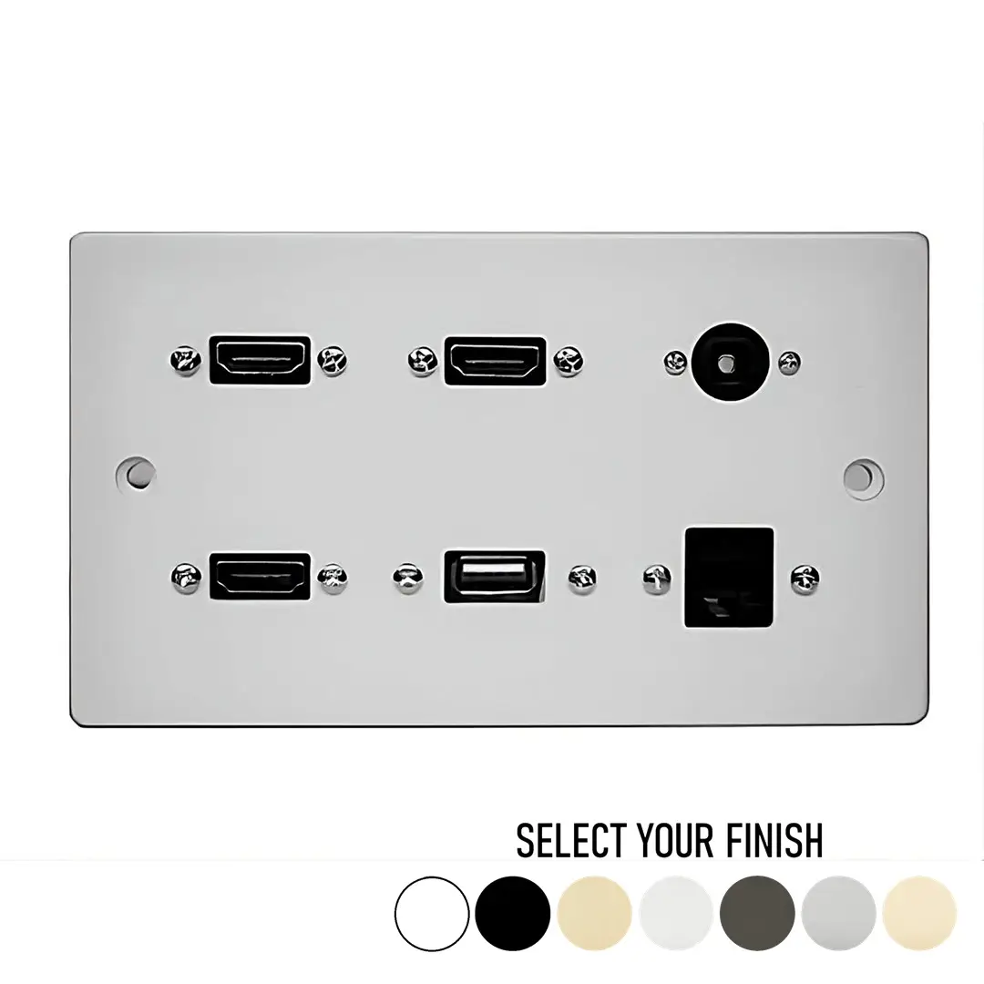 Multimedia Flat Screen TV Wall Plate 02 Multimedia Flat Screen TV Wall Plate 02