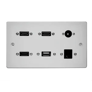 Multimedia Flat Screen TV Wall Plate 02