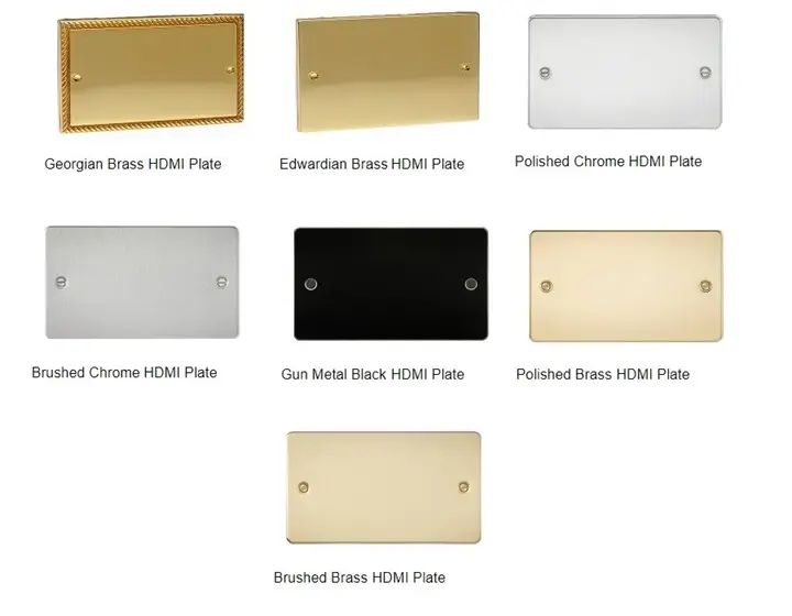 double gang hdmi decoratove wall plates