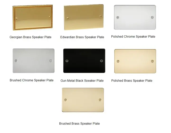 Decorative speaker plate example picture