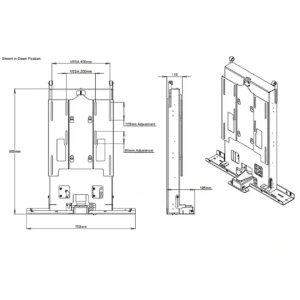 Future Automation AL820 Motorised Flat Screen Lift - Image 2