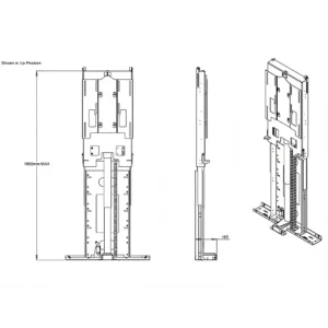 Future Automation AL820 Motorised Flat Screen Lift - Image 3