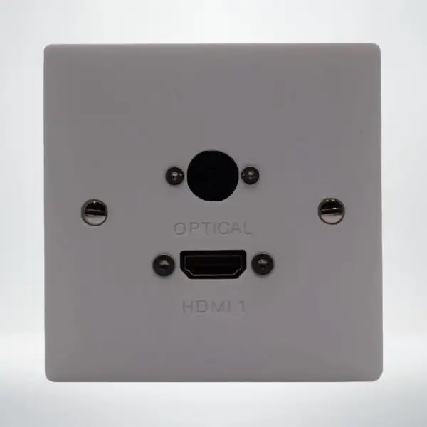 Single Gang Single HDMI With Optical Wall Plate Single Gang Single HDMI With Optical Wall Plate