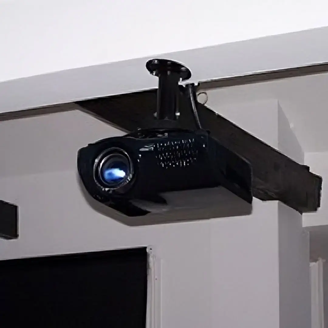 Hidden Cabling Ceiling Mounted Projector