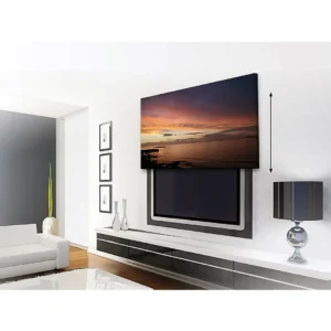 future automation pic lift lifting a canvas to reveal a tv behind