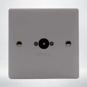 optical audio on single gang plate