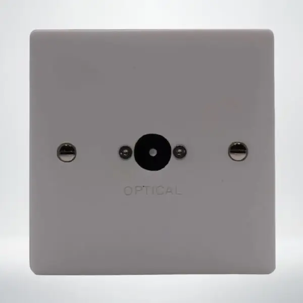 Single Gang Optical Audio Wall Plate