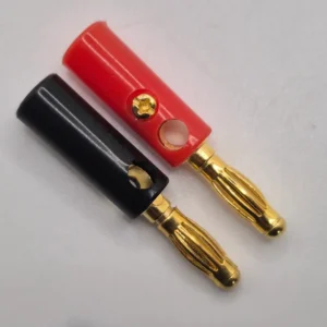 X2 4mm Banana Plugs With Plastic Body