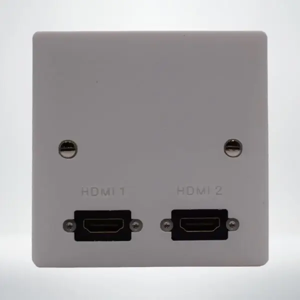 Single Gang Dual R/A HDMI Wall Plate Single Gang Dual R/A HDMI Wall Plate