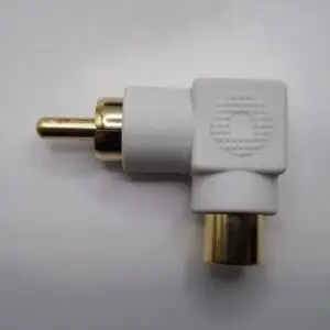 right angle RCA phono adaptor