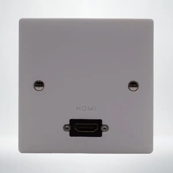 Single Gang Single R/A HDMI Wall Plate
