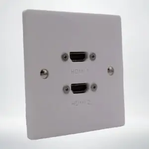 Single Gang Twin HDMI Wall Plate Single Gang Twin HDMI Wall Plate